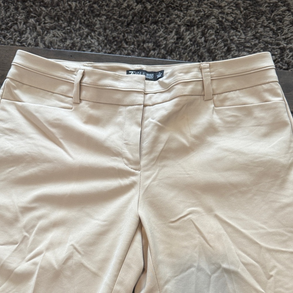 2 pairs! 1 Black and 1Cream Straight Leg Pants can buy both or I can spl - Picture 6 of 7